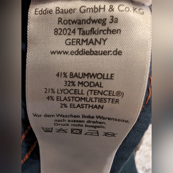 Eddie Bauer Slightly Curvy Slim Straight Pants, emerald green Size 12 - Picture 10 of 10